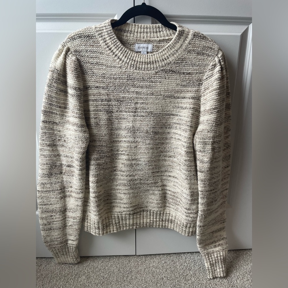 Evereve puff sleeve sweater. Size L
